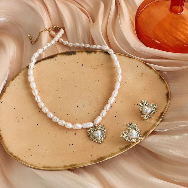 pendant necklaces lovoacc dainty baroque freshwater pearl for women gold color love heart choker necklace wedding bridal accessories, Silver
pendant necklaces lovoacc dainty baroque freshwater pearl for women gold color love heart choker necklace wedding bridal accessories, Silver