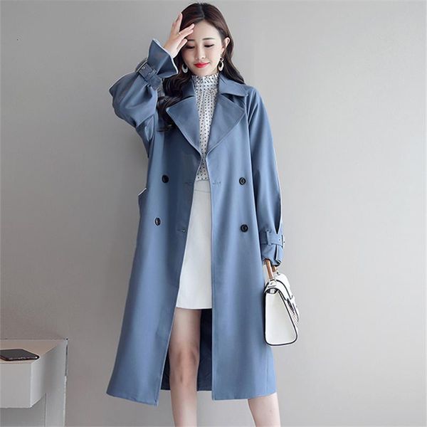 women's trench coats autumn women coat long sleeve double-breasted windbreaker female casual loose with belt ladies solid overcoat jxha, Tan;black
women's trench coats autumn women coat long sleeve double-breasted windbreaker female casual loose with belt ladies solid overcoat jxha, Tan;black