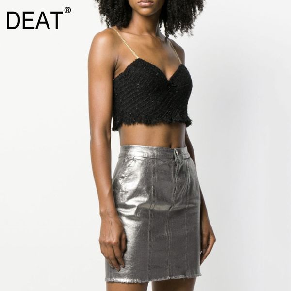 small fragrance gold chain suspender for women strapless solid black vest female y2k clothes summer gx1185 210421, White
small fragrance gold chain suspender for women strapless solid black vest female y2k clothes summer gx1185 210421, White