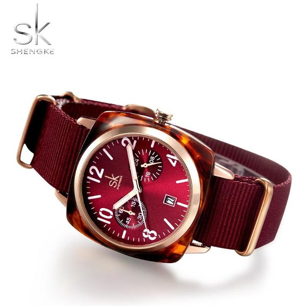 wristwatches shengke watch women fashion nylon band watches luxury rose gold women's sk ladies clock, Slivery;brown
wristwatches shengke watch women fashion nylon band watches luxury rose gold women's sk ladies clock, Slivery;brown