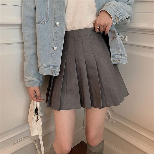 high waist short a line womens skirts summer pleated mini slim preppy plaid solid sweet student college style zipper, Black
high waist short a line womens skirts summer pleated mini slim preppy plaid solid sweet student college style zipper, Black