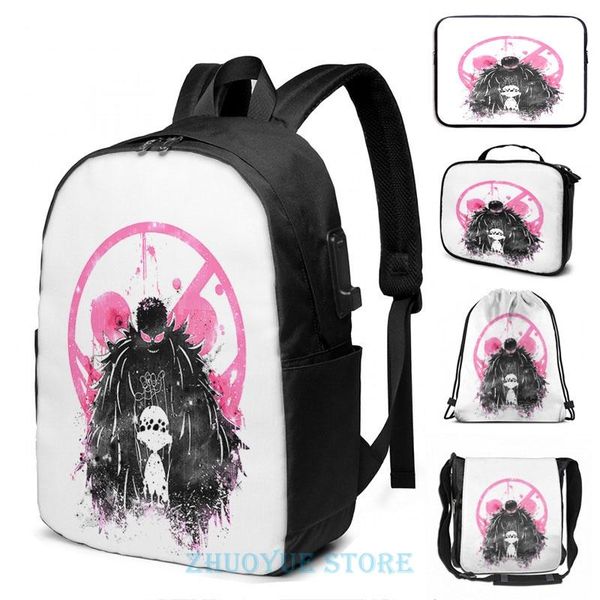 backpack funny graphic print doflamingo art usb charge men school bags women bag travel laptop
backpack funny graphic print doflamingo art usb charge men school bags women bag travel laptop