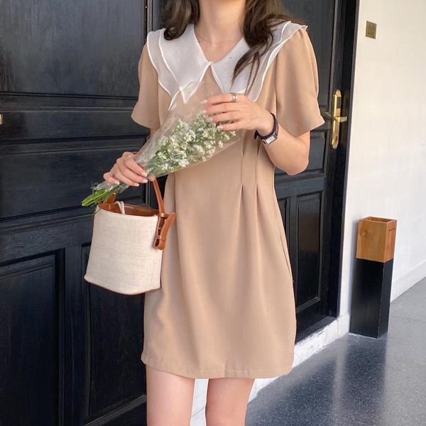 dresses korea's pleated waist-controlled elegance sweet summer chic gentle short sleeve mini es vestidos, Black;gray
dresses korea's pleated waist-controlled elegance sweet summer chic gentle short sleeve mini es vestidos, Black;gray