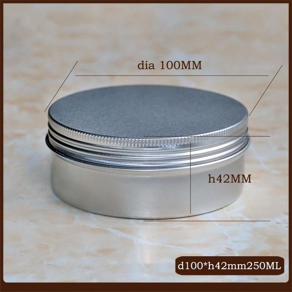 storage bottles & jars 50pcs/lot 250g aluminum cosmetic jar screw thread cream pot lip mask tin hand box
storage bottles & jars 50pcs/lot 250g aluminum cosmetic jar screw thread cream pot lip mask tin hand box