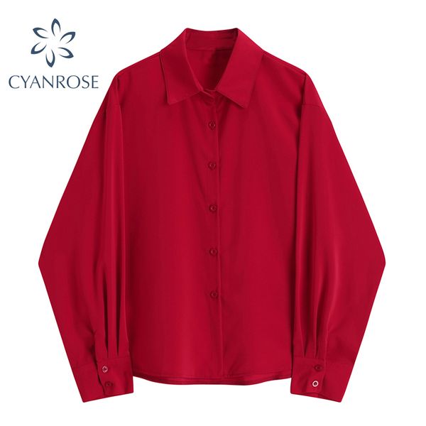 red blouses spring party women fashion shirt single breasted vintage lantern long sleeve blusas cardigan lapel loose female 210417, White
red blouses spring party women fashion shirt single breasted vintage lantern long sleeve blusas cardigan lapel loose female 210417, White