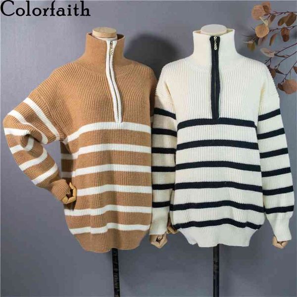 autumn winter women's sweaters pullover turtleneck striped thicken warm oversize vintage lady sw1234jx 210427, White
autumn winter women's sweaters pullover turtleneck striped thicken warm oversize vintage lady sw1234jx 210427, White