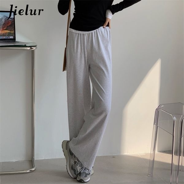 wide leg pants female solid color spring trousers women streetwear sweatpants black gray simple casual pantalon 210426, Black;white
wide leg pants female solid color spring trousers women streetwear sweatpants black gray simple casual pantalon 210426, Black;white
