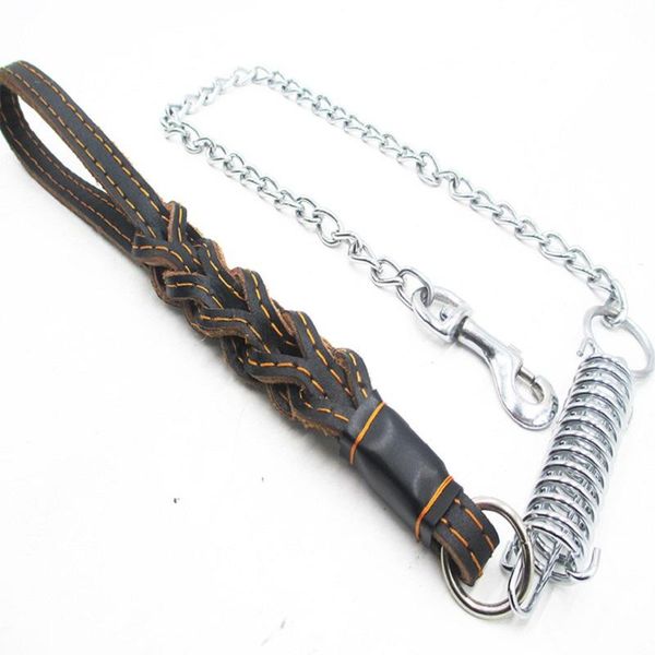 dog collars & leashes soft real leather large leash chain stainless steel big lead pet walking rope for german shepherd golden retriever
dog collars & leashes soft real leather large leash chain stainless steel big lead pet walking rope for german shepherd golden retriever