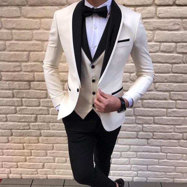 white men suits for wedding groom tuxedos blazer wear slim fit shawl lapel 3pcs (jacket+pants+vest) costumes homme, Black;gray
white men suits for wedding groom tuxedos blazer wear slim fit shawl lapel 3pcs (jacket+pants+vest) costumes homme, Black;gray