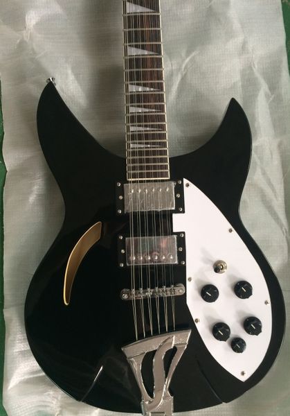 black 12 strings rick semi-hollow electric guitar fingerboard rosewood
black 12 strings rick semi-hollow electric guitar fingerboard rosewood
