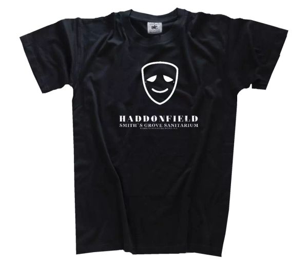 famous movie haddonfield smiths grove sanitarium movie fan t-shirt s-3xl, White;black
famous movie haddonfield smiths grove sanitarium movie fan t-shirt s-3xl, White;black