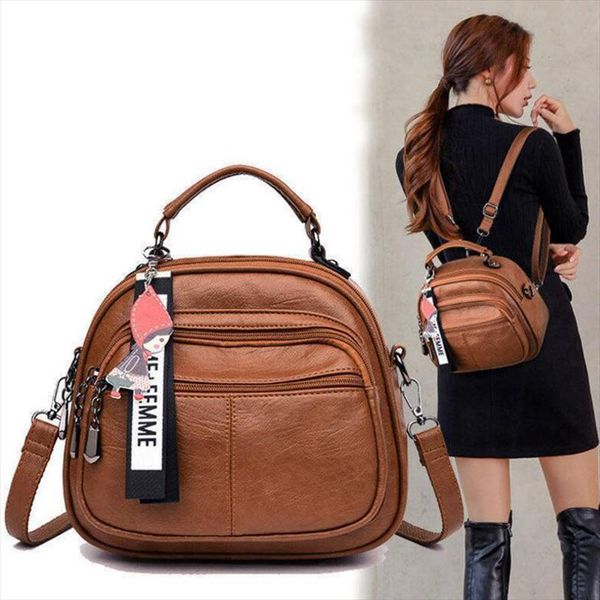 womens multifunctional travel backpack pu leather mini ladies mochila female student shoulder school bag
womens multifunctional travel backpack pu leather mini ladies mochila female student shoulder school bag