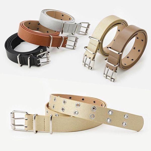 belts classic double eyelet grommet women waistbands pu leather adjustable female waist silver square buckle straps jeans pants, Black;brown
belts classic double eyelet grommet women waistbands pu leather adjustable female waist silver square buckle straps jeans pants, Black;brown