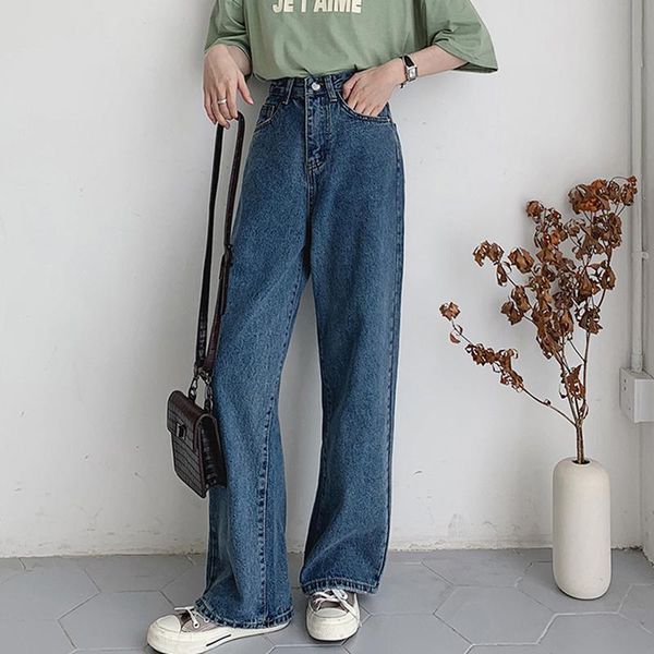 women's jeans denim wide leg pants women high waist dark blue long straight loose trousers plus size vintage pockets harajuku z059
women's jeans denim wide leg pants women high waist dark blue long straight loose trousers plus size vintage pockets harajuku z059