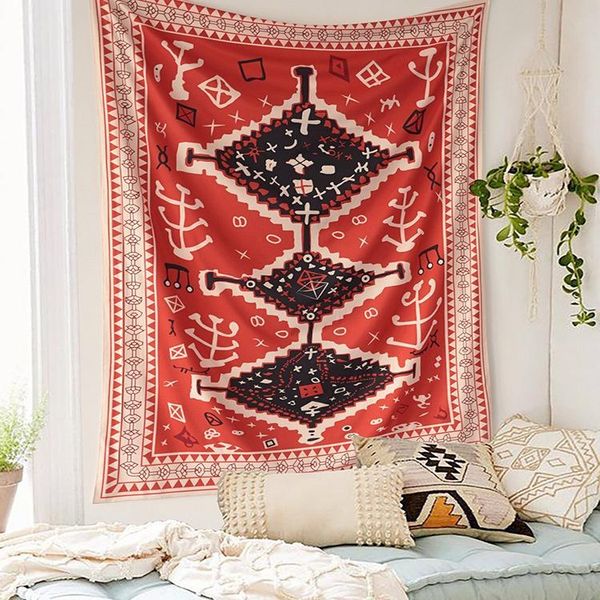 tapestries red hippie boho tapestry wall hanging moroccan geometric art fabric carpet blanket bedroom decoration
tapestries red hippie boho tapestry wall hanging moroccan geometric art fabric carpet blanket bedroom decoration