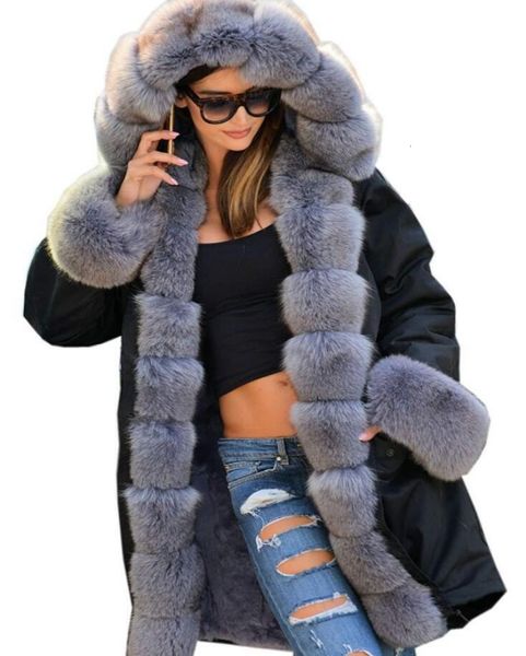 women's fur & faux high grade thick coat fashion winter women jackets slim long warm ls1181 iqn5, Black
women's fur & faux high grade thick coat fashion winter women jackets slim long warm ls1181 iqn5, Black
