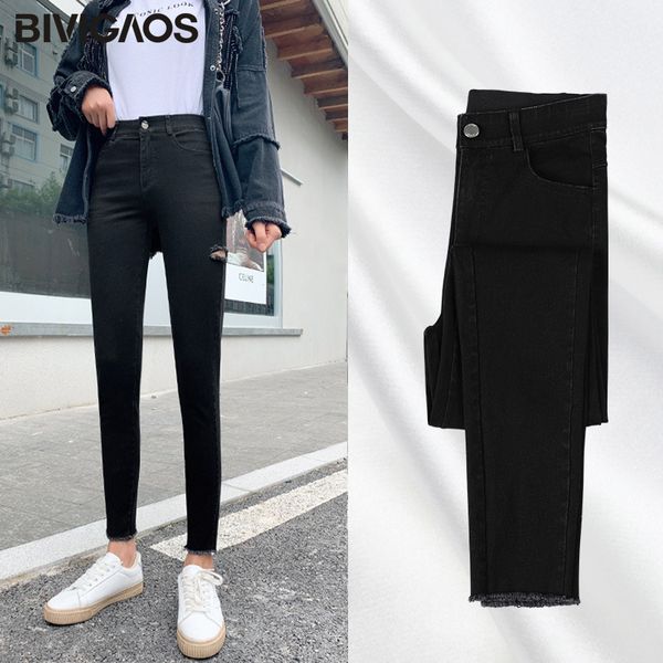 women's jeans bivigaos black ripped women autumn high waist slim skinny hole korean elastic ankle length pencil pants spring cyb5, Blue
women's jeans bivigaos black ripped women autumn high waist slim skinny hole korean elastic ankle length pencil pants spring cyb5, Blue