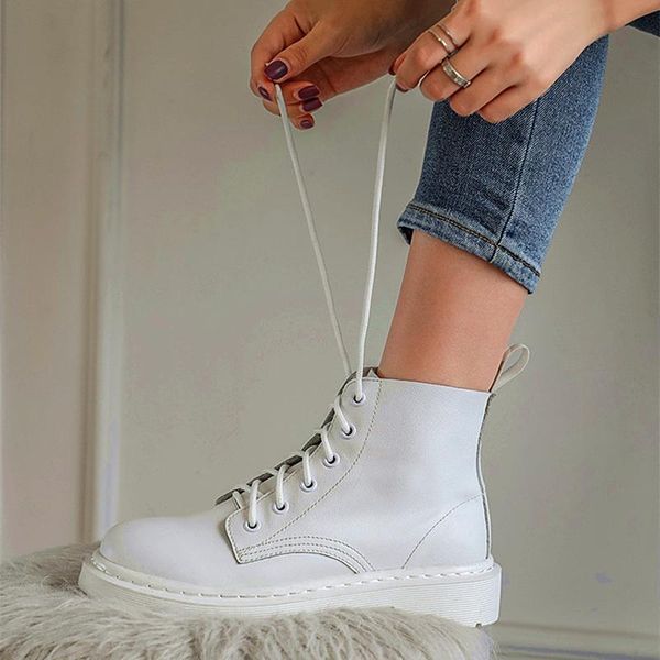 boots fashion solid white women ankle autumn winter split leather platform shoes female non-slip punk ladies motorcycle, Black
boots fashion solid white women ankle autumn winter split leather platform shoes female non-slip punk ladies motorcycle, Black