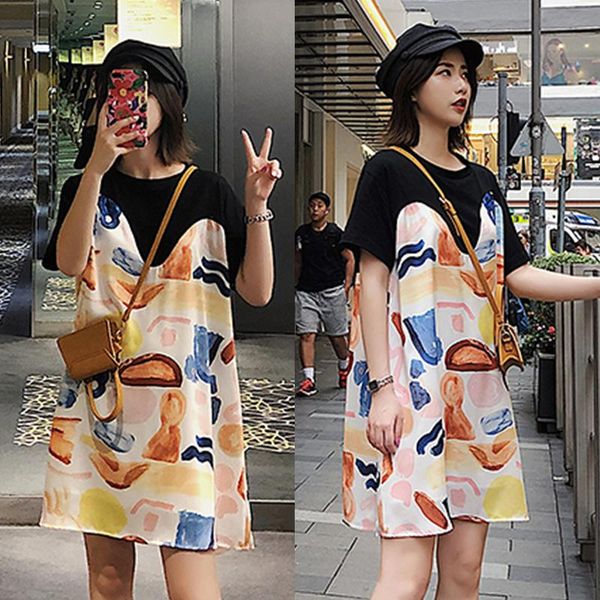 maternity dresses 870# clothes summer short sleeve easy matching loose stylish t-shirt dress for pregnant women mom, White
maternity dresses 870# clothes summer short sleeve easy matching loose stylish t-shirt dress for pregnant women mom, White