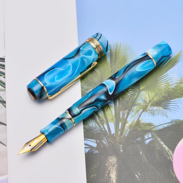 fountain pens kaigelu 316a celluloid pen, beautiful blue-black iridium ef/f/m nib writing ink pen office business school gift
fountain pens kaigelu 316a celluloid pen, beautiful blue-black iridium ef/f/m nib writing ink pen office business school gift