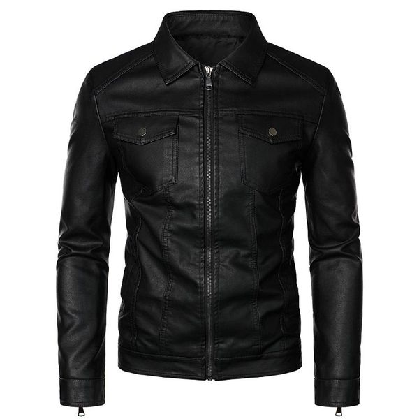 men's jackets 2021 autumn lapel trend motorcycle leather jacket washed coats, Black;brown
men's jackets 2021 autumn lapel trend motorcycle leather jacket washed coats, Black;brown