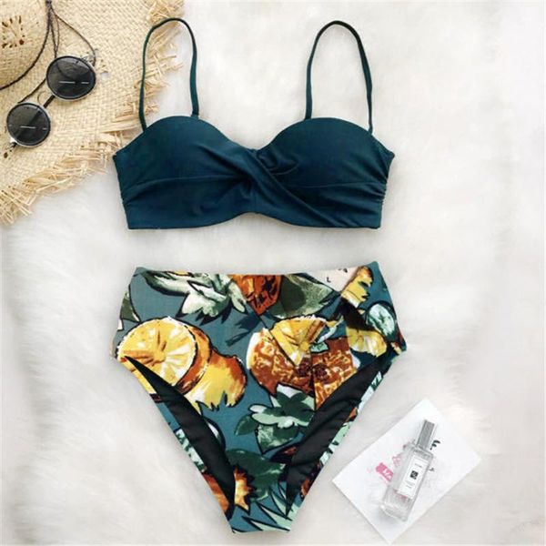 women's swimwear beach wear swimsuit women push up bikinis set leaf print female high waist bathing suit for bikini 2021, White;black
women's swimwear beach wear swimsuit women push up bikinis set leaf print female high waist bathing suit for bikini 2021, White;black