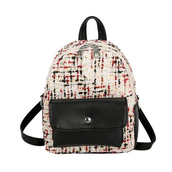 outdoor bags simple zipper contrast color wool backpack travel bag small bagpack female ladies school for gril /e
outdoor bags simple zipper contrast color wool backpack travel bag small bagpack female ladies school for gril /e