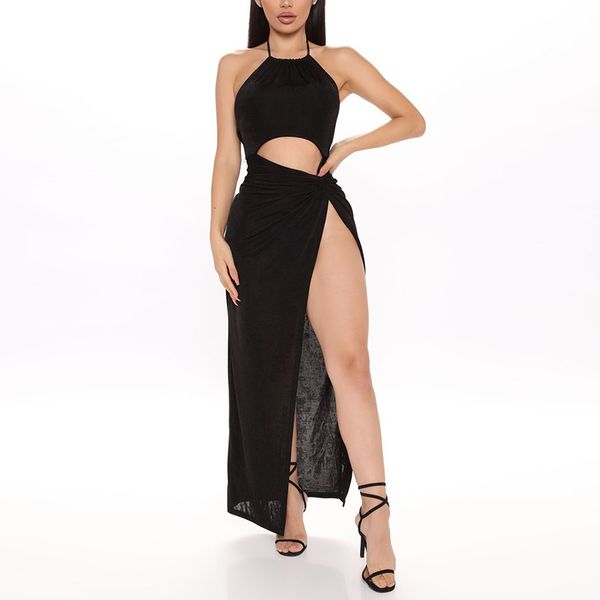 2021newasia party dress women off shoulder hollow out twist maxi white dresses summer solid color casual side split beach dress, Black;gray
2021newasia party dress women off shoulder hollow out twist maxi white dresses summer solid color casual side split beach dress, Black;gray