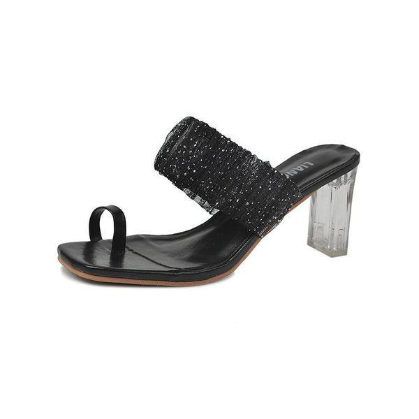 dress shoes sandal women spring/summer 2021 fashion peep-toe heels flip-flops with thick over sandals, Black
dress shoes sandal women spring/summer 2021 fashion peep-toe heels flip-flops with thick over sandals, Black