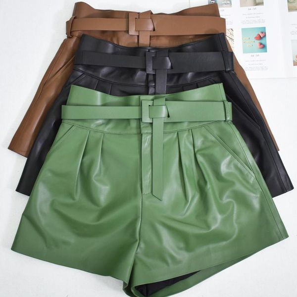 women's shorts high autumn quality women genuine leather sheepskin short pants for ladies 3 color, White;black
women's shorts high autumn quality women genuine leather sheepskin short pants for ladies 3 color, White;black
