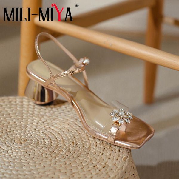 sandals mili-miya square toe summer women fashion transparent pvc rhinestone round heels buckle strap party dress ladies, Black
sandals mili-miya square toe summer women fashion transparent pvc rhinestone round heels buckle strap party dress ladies, Black