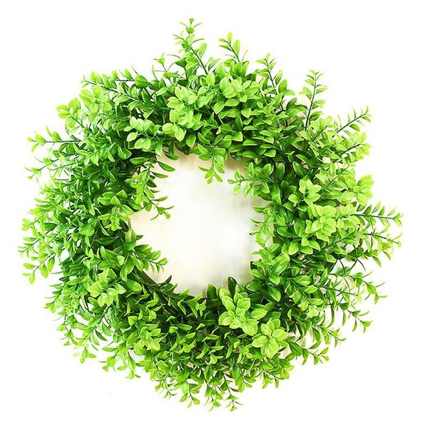 decorative flowers & wreaths 1pcs round wreath artificial green leaf door home hanging wall window decoration support drop
decorative flowers & wreaths 1pcs round wreath artificial green leaf door home hanging wall window decoration support drop