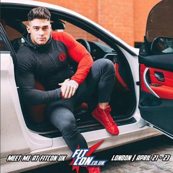 men's tracksuits 2021 spring men s gyms cotton hooded zipper embroidered sweatshirts bodybuilding casual cardigan jackets, Gray
men's tracksuits 2021 spring men s gyms cotton hooded zipper embroidered sweatshirts bodybuilding casual cardigan jackets, Gray