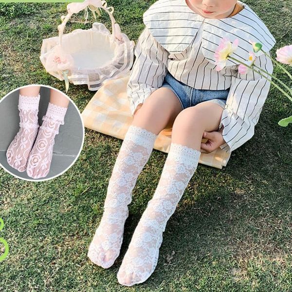 soft breathable girls lace socks cozy rose printing pattern kids long tube for no heel children, Pink;yellow
soft breathable girls lace socks cozy rose printing pattern kids long tube for no heel children, Pink;yellow