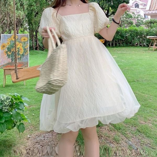 casual dresses qweek mesh fairy puff sleeve dress women summer 2021 vintage square collar kawaii cute princess party elegant, Black;gray
casual dresses qweek mesh fairy puff sleeve dress women summer 2021 vintage square collar kawaii cute princess party elegant, Black;gray