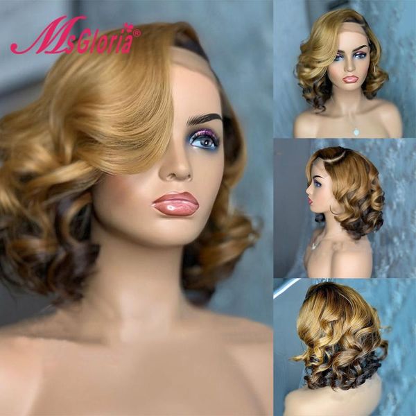 lace wigs ombre #27 blonde short wavy wig 180 density 13x6 front human hair brazilian glueless remy for black women, Black;brown
lace wigs ombre #27 blonde short wavy wig 180 density 13x6 front human hair brazilian glueless remy for black women, Black;brown