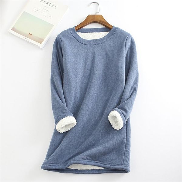 autumn winter plus velvet long sleeve shirt women warm thick plus size t shirt vintage streetwear slim ladies poleras 210406, White
autumn winter plus velvet long sleeve shirt women warm thick plus size t shirt vintage streetwear slim ladies poleras 210406, White