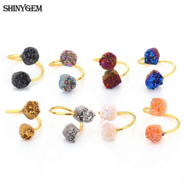 wedding rings shinygem wholesale vintage ring gold plating irregular double druzy stone adjustable natural for women 5pcs/lot, Slivery;golden
wedding rings shinygem wholesale vintage ring gold plating irregular double druzy stone adjustable natural for women 5pcs/lot, Slivery;golden