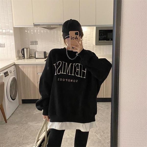 women's t-shirt fake two-piece fashion girl hoodie jacket female autumn and winter loose japanese korean version of the long ins, White
women's t-shirt fake two-piece fashion girl hoodie jacket female autumn and winter loose japanese korean version of the long ins, White