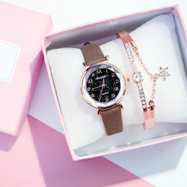 ultra thin womens watch casual leather strap quartz wrist watches for women luxury starry sky girl bracelet gift box reloj wristwatches, Slivery;brown
ultra thin womens watch casual leather strap quartz wrist watches for women luxury starry sky girl bracelet gift box reloj wristwatches, Slivery;brown