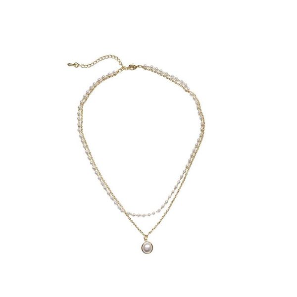 chains korea retro double pearl necklace female ins tide temperament simple choker clavicle chain spot wholesale, Silver
chains korea retro double pearl necklace female ins tide temperament simple choker clavicle chain spot wholesale, Silver