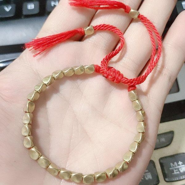 handmade braided lucky red cotton thread tibetan buddhist copper beads bracelet & bangles for women men charm jewelry bracelets, Golden;silver
handmade braided lucky red cotton thread tibetan buddhist copper beads bracelet & bangles for women men charm jewelry bracelets, Golden;silver