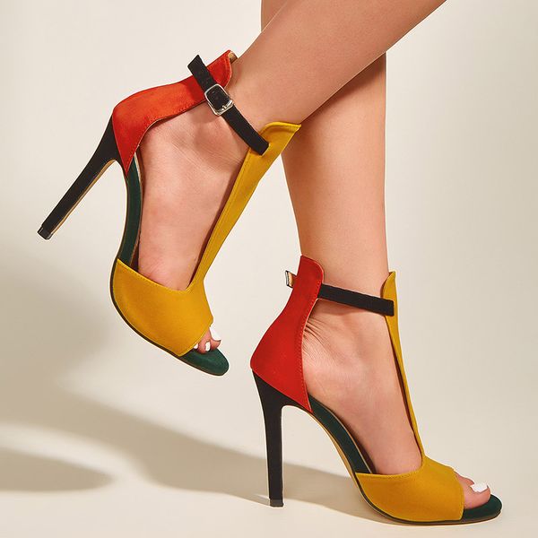plus size 35-43 women sandals super high heels dress shoes patchwork t strap pumps peep toe stilettos ankle strap sandals 9464n, Black
plus size 35-43 women sandals super high heels dress shoes patchwork t strap pumps peep toe stilettos ankle strap sandals 9464n, Black