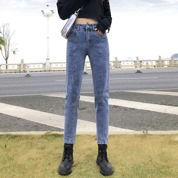 women's jeans woman elastic harlan denim pants boyfriend loose women washed cotton fashion radish daddy, Blue
women's jeans woman elastic harlan denim pants boyfriend loose women washed cotton fashion radish daddy, Blue