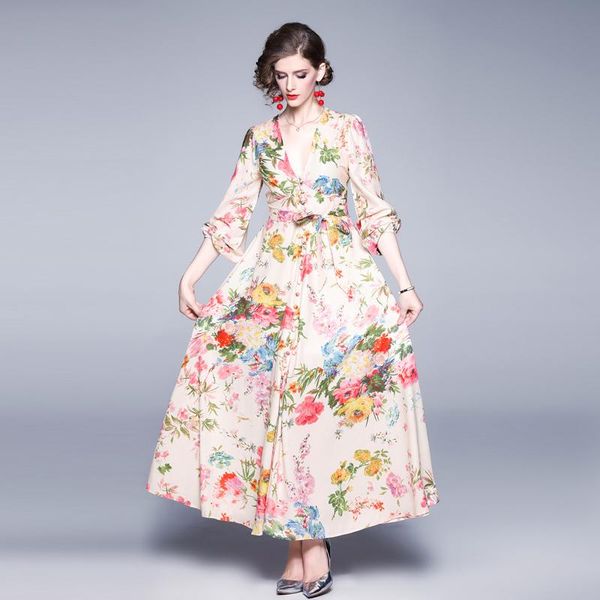 casual dresses 2021 fall fashion designer runway deep v-neck long dress vintage floral print full sleeve indie folk muslim dubai turkey clot, Black;gray
casual dresses 2021 fall fashion designer runway deep v-neck long dress vintage floral print full sleeve indie folk muslim dubai turkey clot, Black;gray