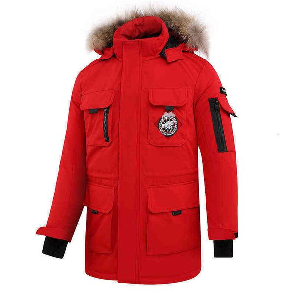 winter outdoor down et men's medium long thickened raccoon dog hair warm trend handsome military coat, Black
winter outdoor down et men's medium long thickened raccoon dog hair warm trend handsome military coat, Black