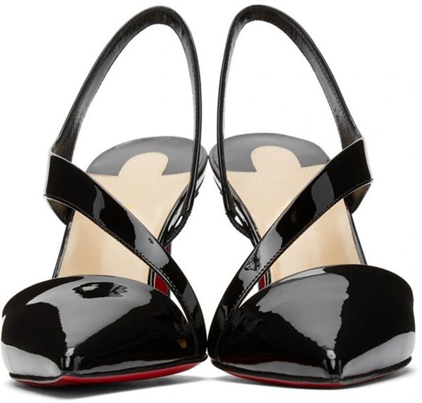 designer heels women dress shoes luxurious leather slingback pumps 85mm pointed toes eu35-43 with box black nude
designer heels women dress shoes luxurious leather slingback pumps 85mm pointed toes eu35-43 with box black nude