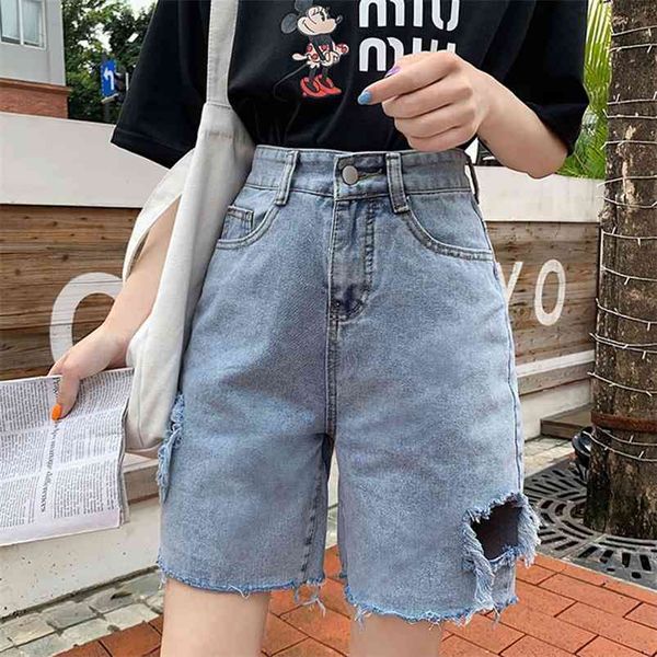 summer women elegant button zipper wide leg pants casual female loose high waist denim shorts 210430, White;black
summer women elegant button zipper wide leg pants casual female loose high waist denim shorts 210430, White;black