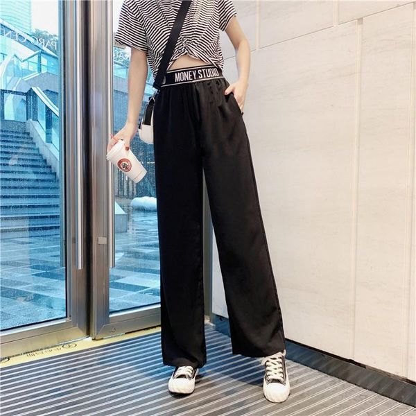 women's pants & capris wholesale autumn loose casual high waist elastic wide leg trend solid color women pockets decoration, Black;white
women's pants & capris wholesale autumn loose casual high waist elastic wide leg trend solid color women pockets decoration, Black;white