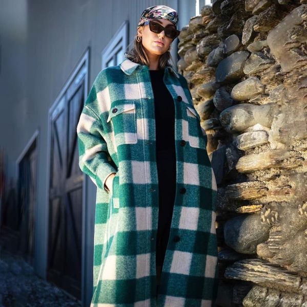 women's wool & blends pirate hippie plaid woolen cloth coat woman autumn winter turn down collar button jacket casual vintage long over, Black
women's wool & blends pirate hippie plaid woolen cloth coat woman autumn winter turn down collar button jacket casual vintage long over, Black
